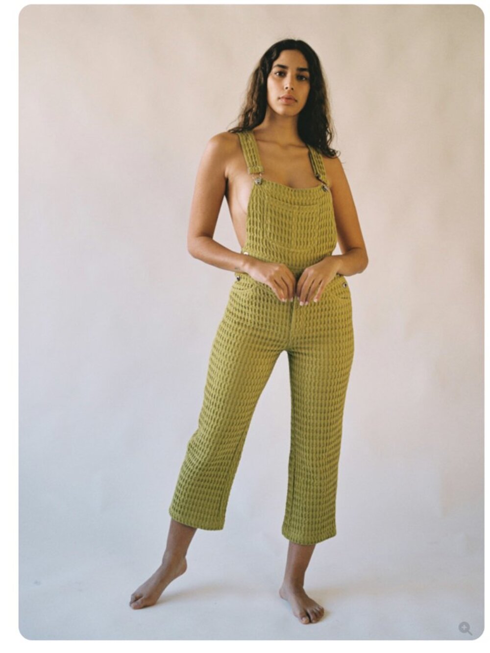 Aniela Parys Cassidy Waffle Overalls